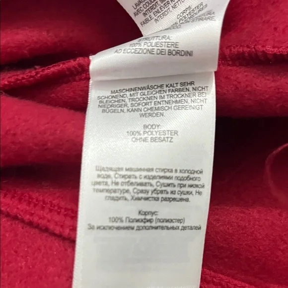 Columbia Women's Red Fleece Vest - Sleeveless Zip Front - Picture 6 of 6